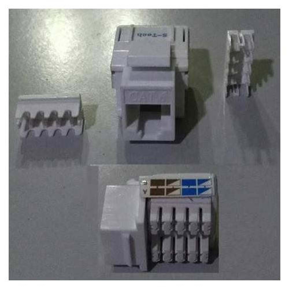 KEYSTONE JACK CAT 6 DATA (RJ45) UTP KONNECTOR/8P-8C -286 - 10212- 2056-