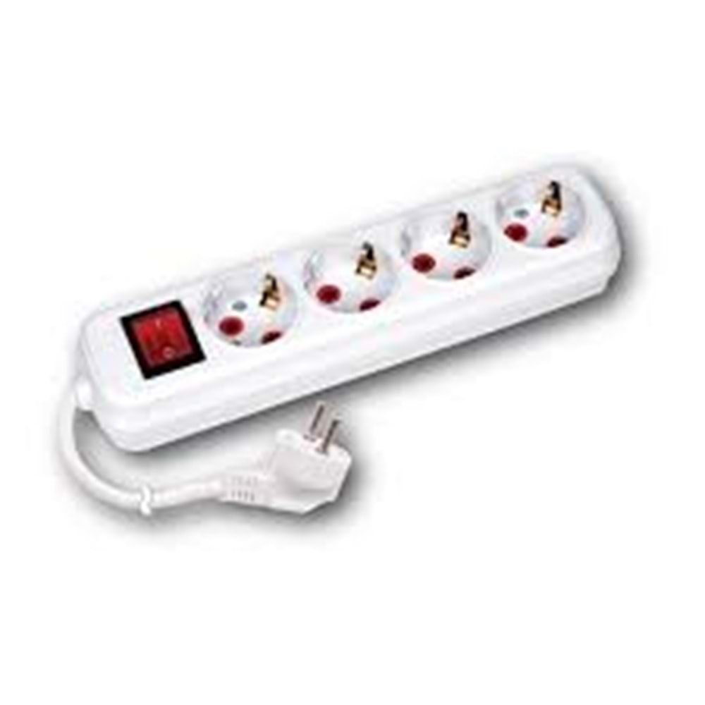 HOROZ 4 LÜ TOPRAKLI ANAHTARLI GRUP PRİZ 2M 200 402 402