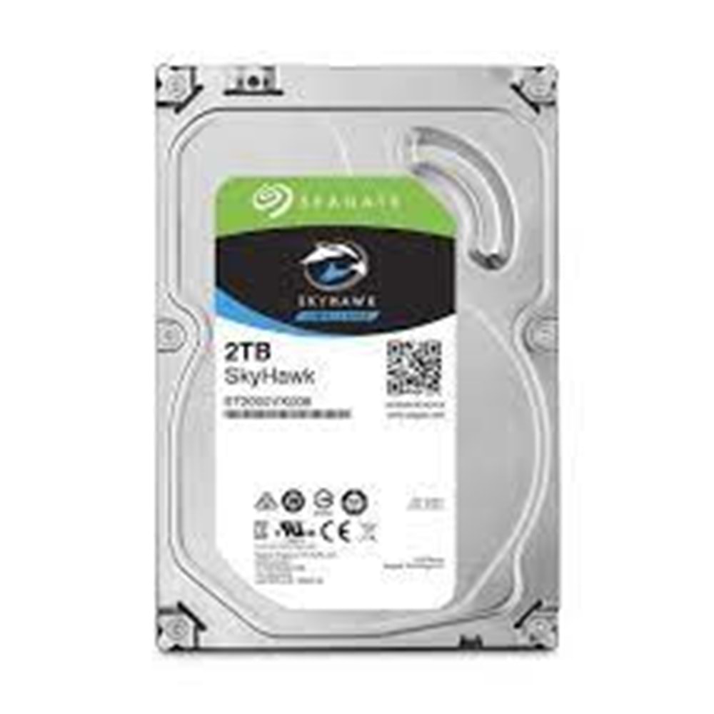 2TB 3.5SEAGATE SKYHAWK 5900RPM 256MB ST2000VX015 7/24(3YIL GARANTİ)