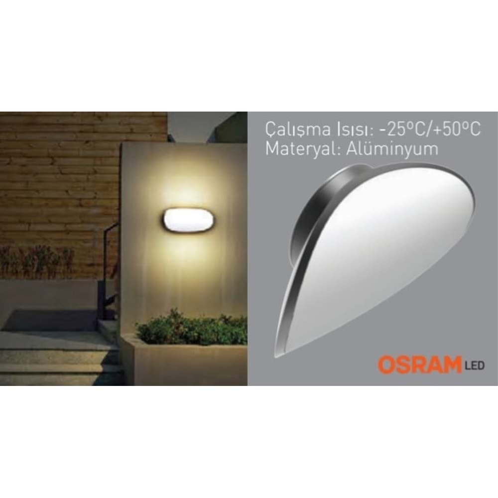 ACK 13W 3000K OSRAM NORMA C BAHÇE VE DUVAR APLİĞİ AG40-01302