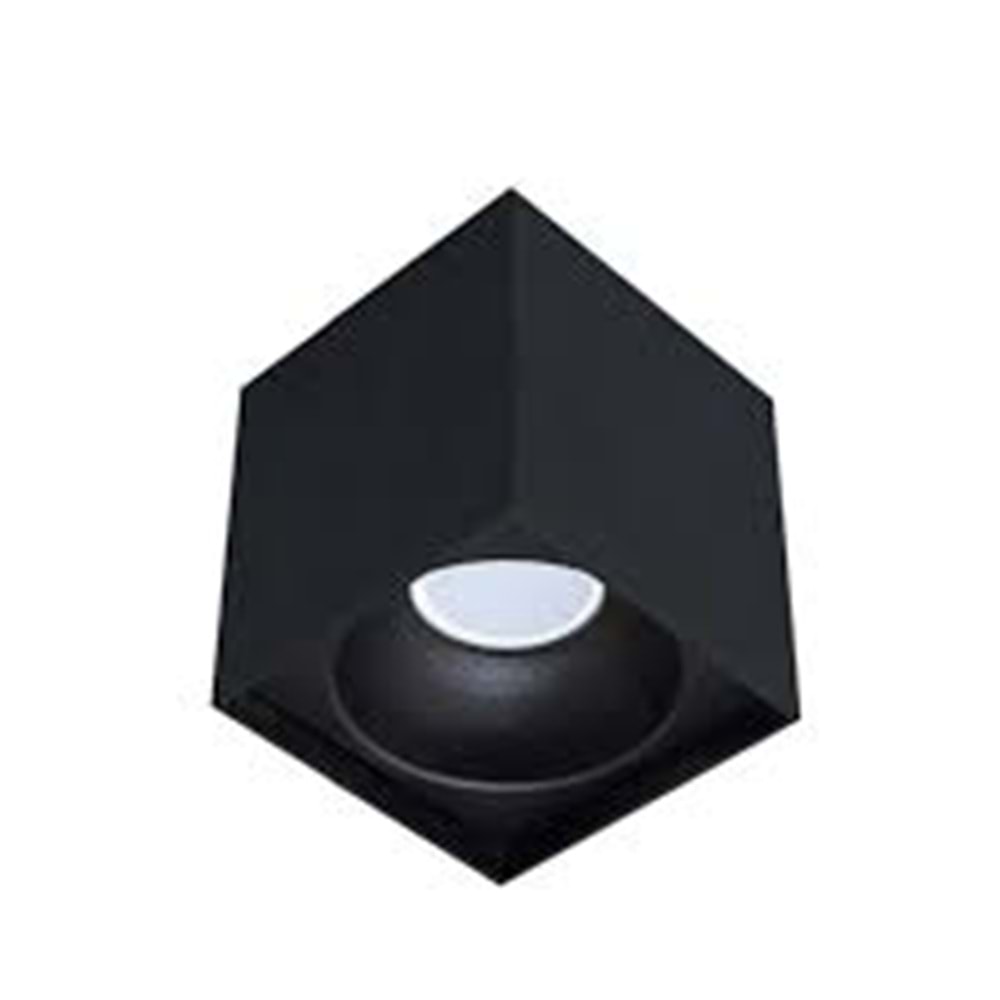 ACK GU10 SİYAH REFLEKTÖR SİYAH KASA SIVA ÜSTÜ ARMATÜR AH12-03511