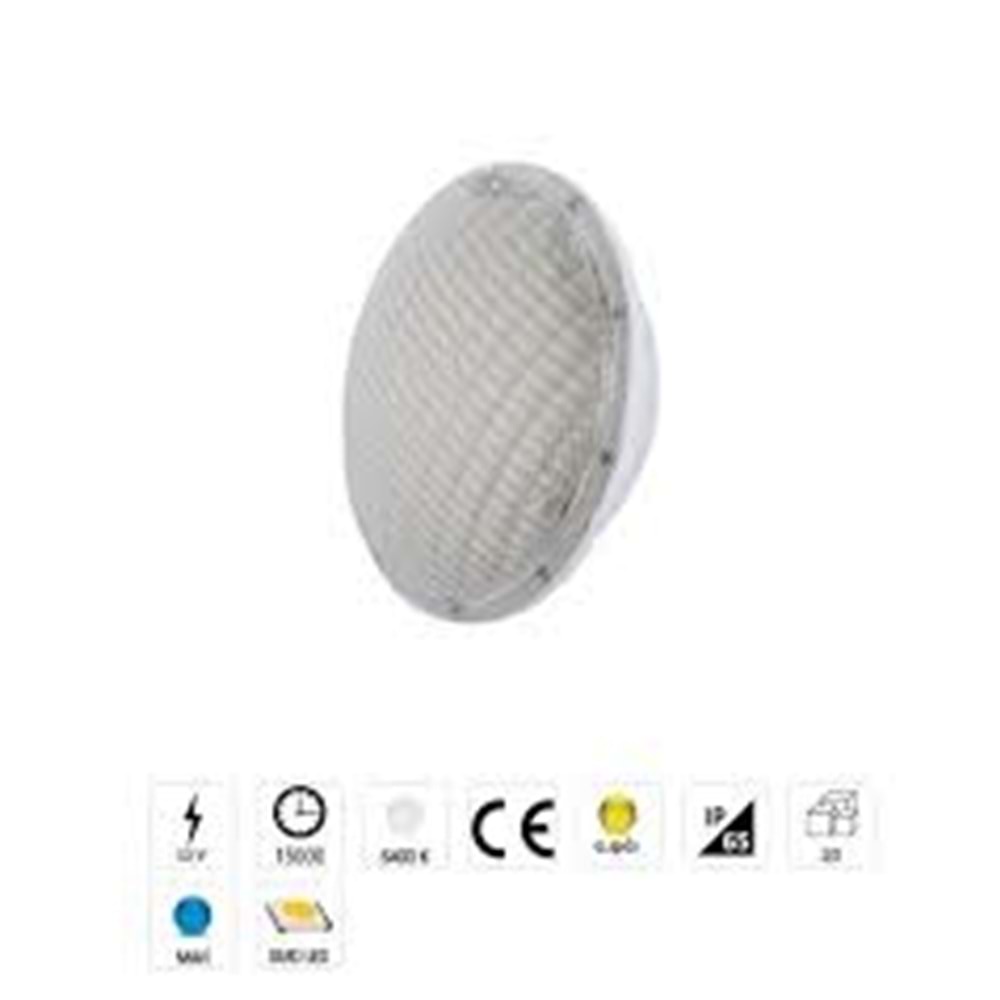 CATA 20W PAR 56 LED HAVUZ AMPULÜ 6400K BEYAZ 12V CT-4060B