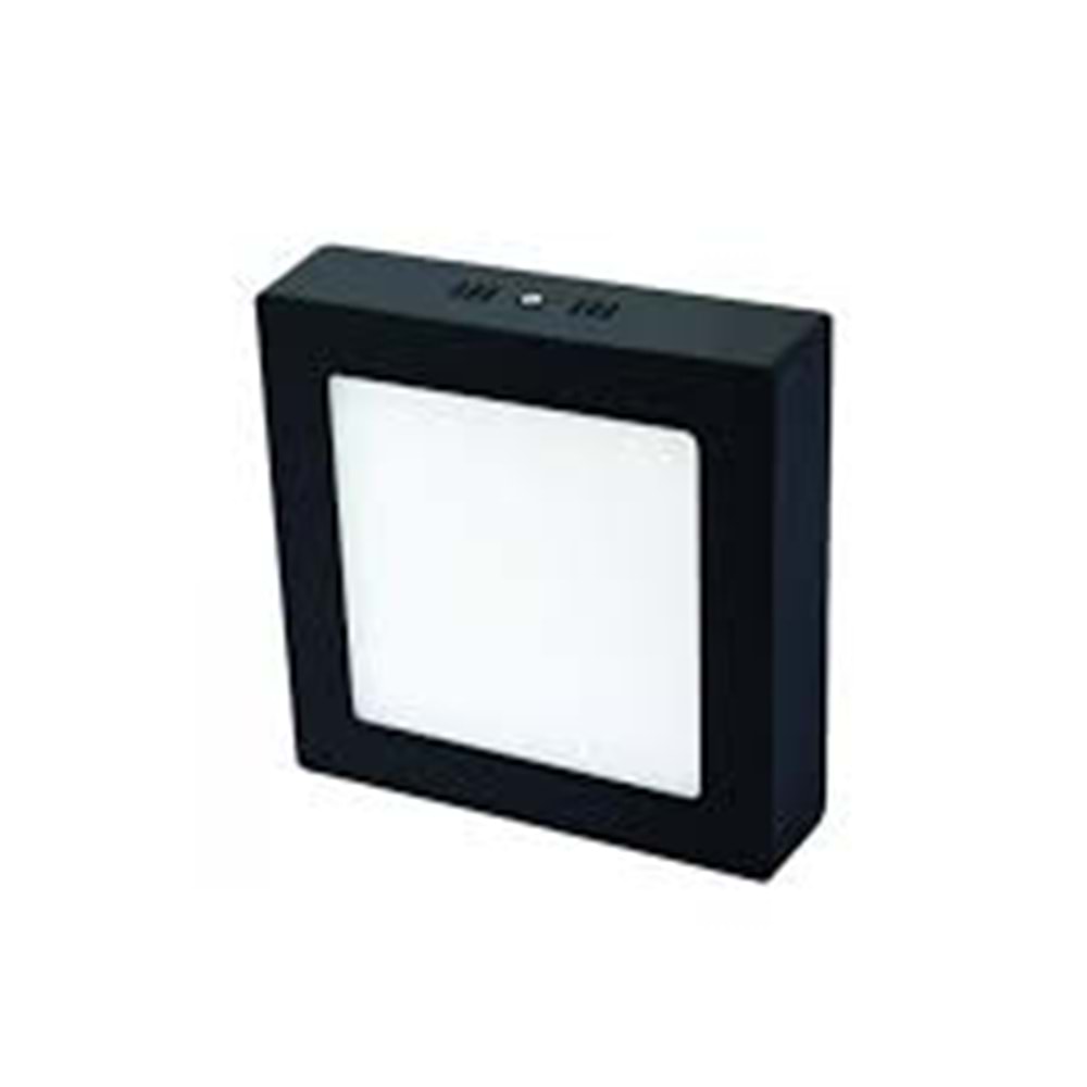 CATA 18W LED PANEL SİYAH KASA 6400K BEYAZ IŞIK ALÜMİNYUM KARE SIVA ÜSTÜ CT-5234B SYH