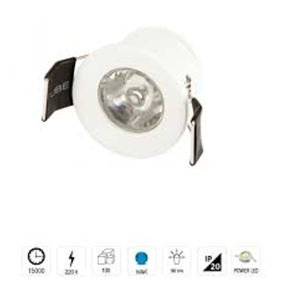 CATA 1,5W POWER LED YILDIZ SPOT MAVİ IŞIK CT-5270M