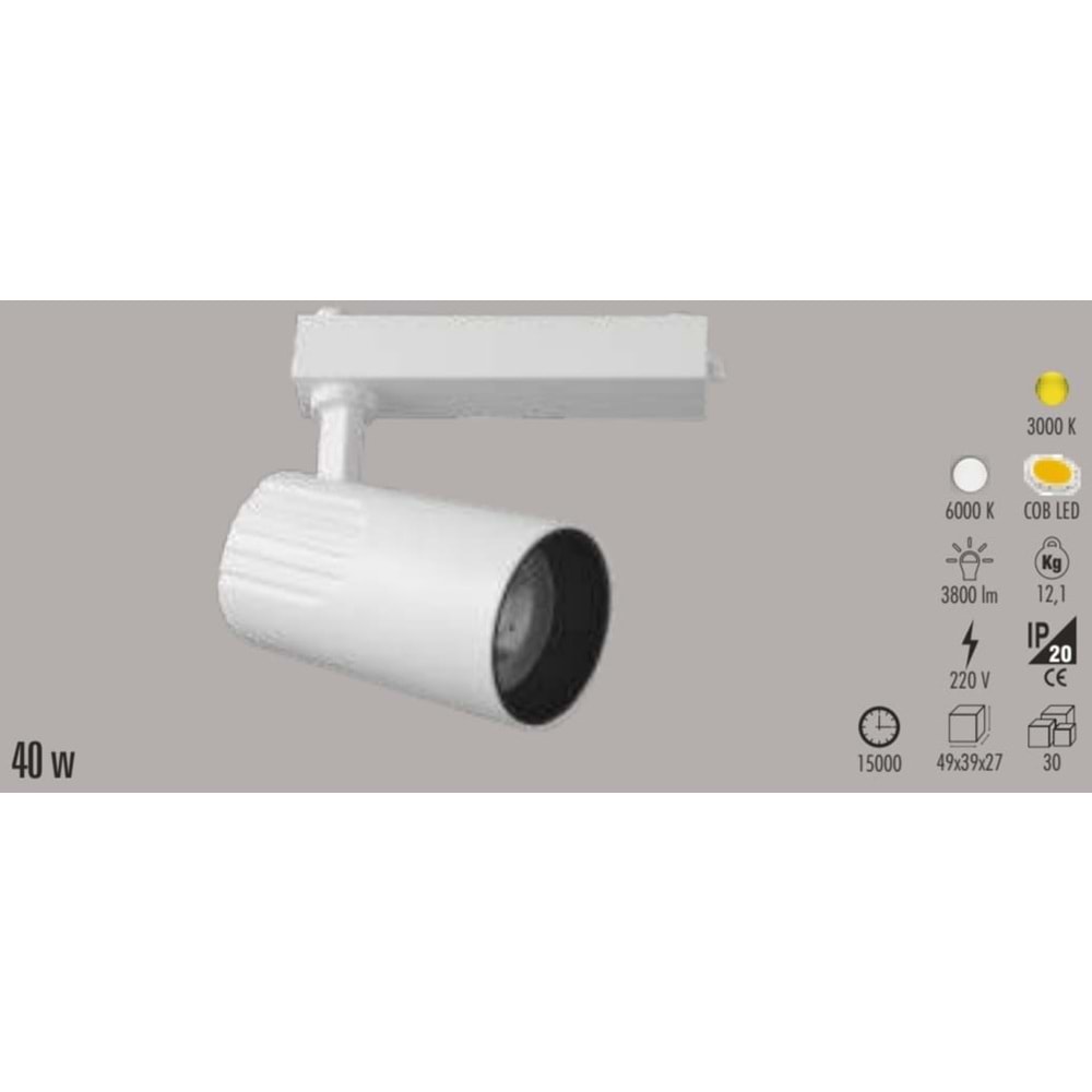 CT-5368 B VERONA 40W 3000K RAY SPOT
