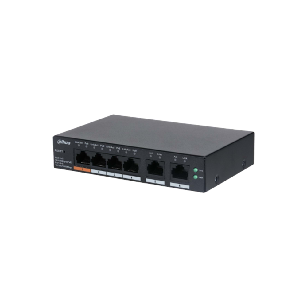 DAHUA CS4006-4ET-60 CLOUD YÖNETİLEBİLİR 65w POE SWİTCH