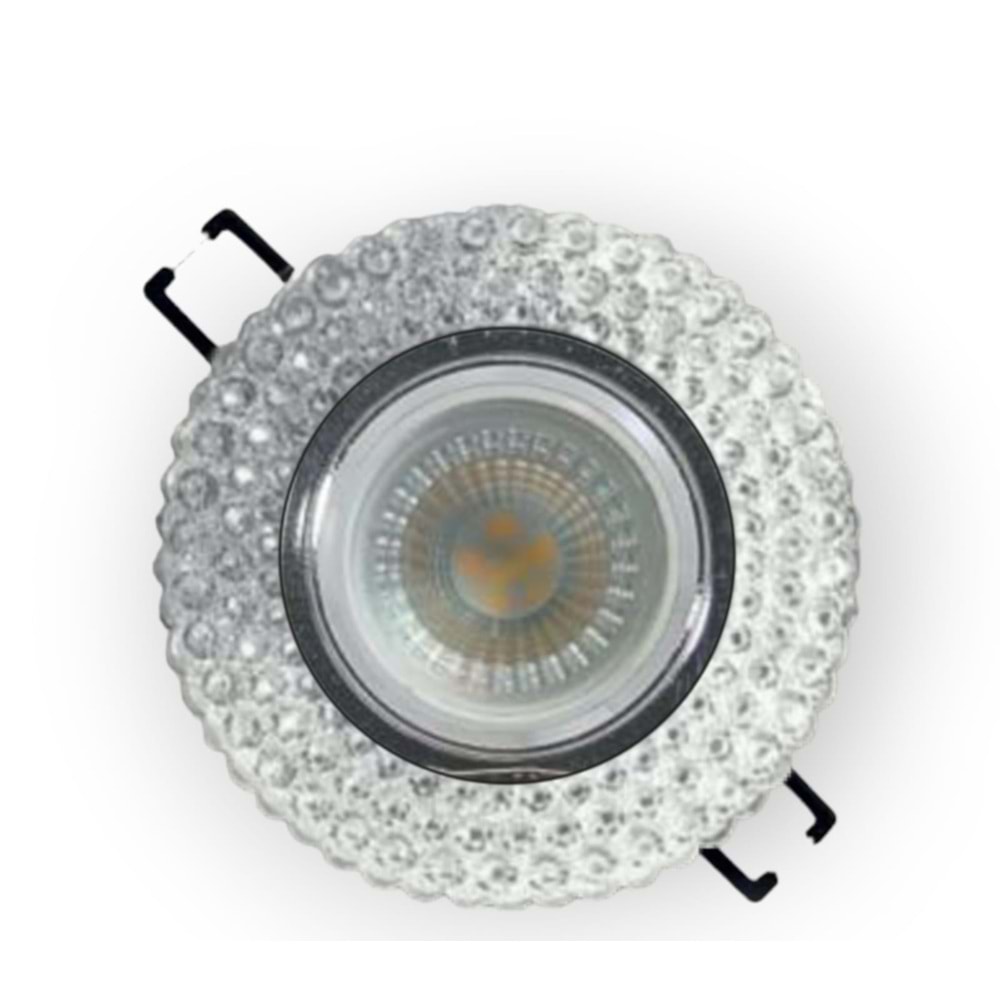HELIOS HS 1852 4000K KROM-SEFFAF LEDLİ CAM SPOT