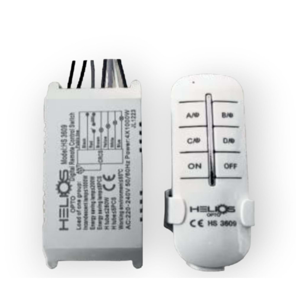 HELIOS HS 3609 4 KANALLI AVİZE KUMANDASI 4X1000W