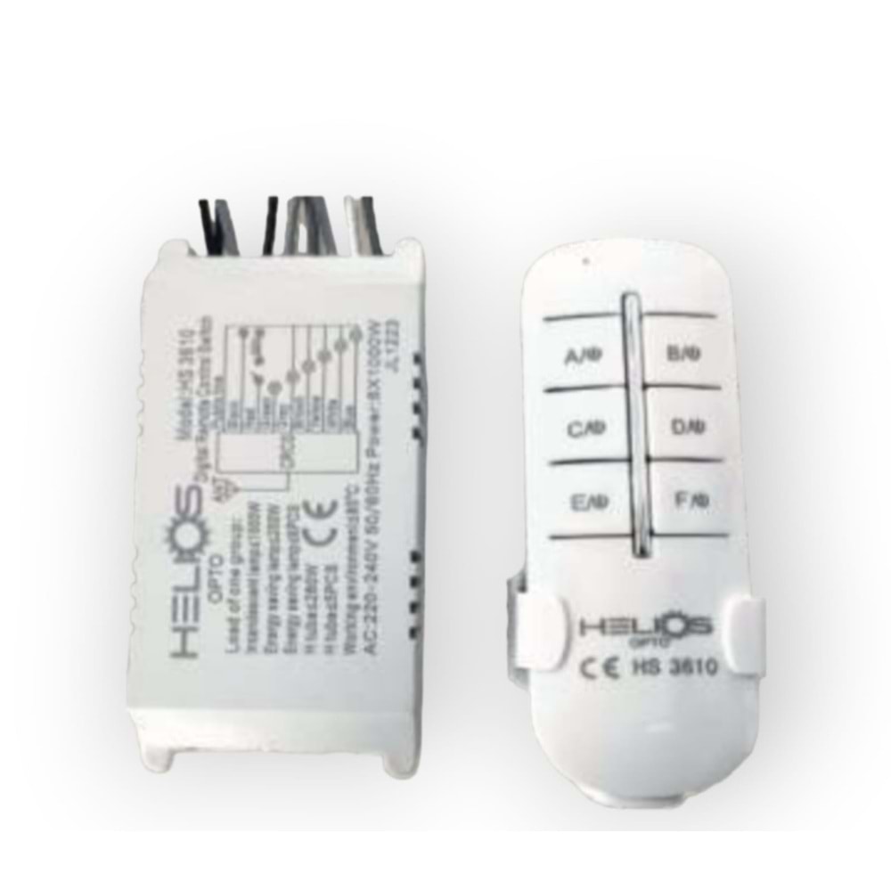 HELIOS HS 3610 6 KANALLI 6X1000W AVİZE KUMANDASI