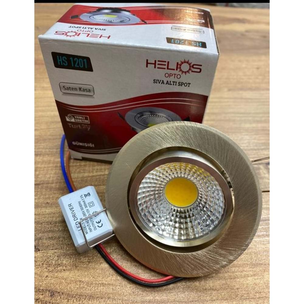 HELIOS OPTO SIVA ALTI SPOT SATEN KASA HS-1201 GUNIŞIĞI