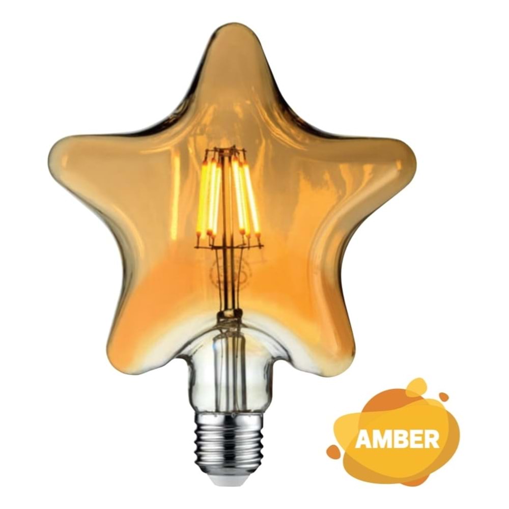HOROZ RUSTIC STAR-6 001-031-0006 6W 2200K E27 DUY RUSTİK LED AMPUL