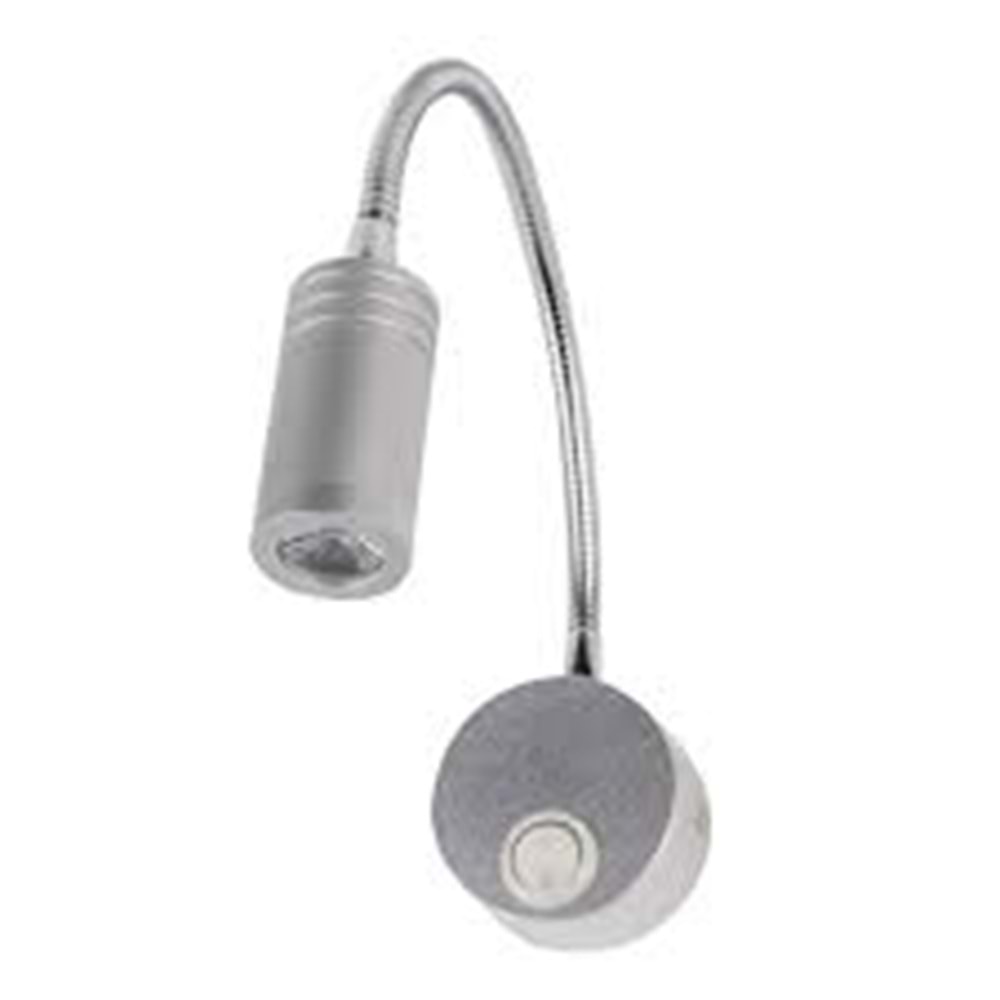 HOROZ TURNA 040-007-0003 3W GÜMÜŞ RENK 4200K LED OKUMA LAMBALARI