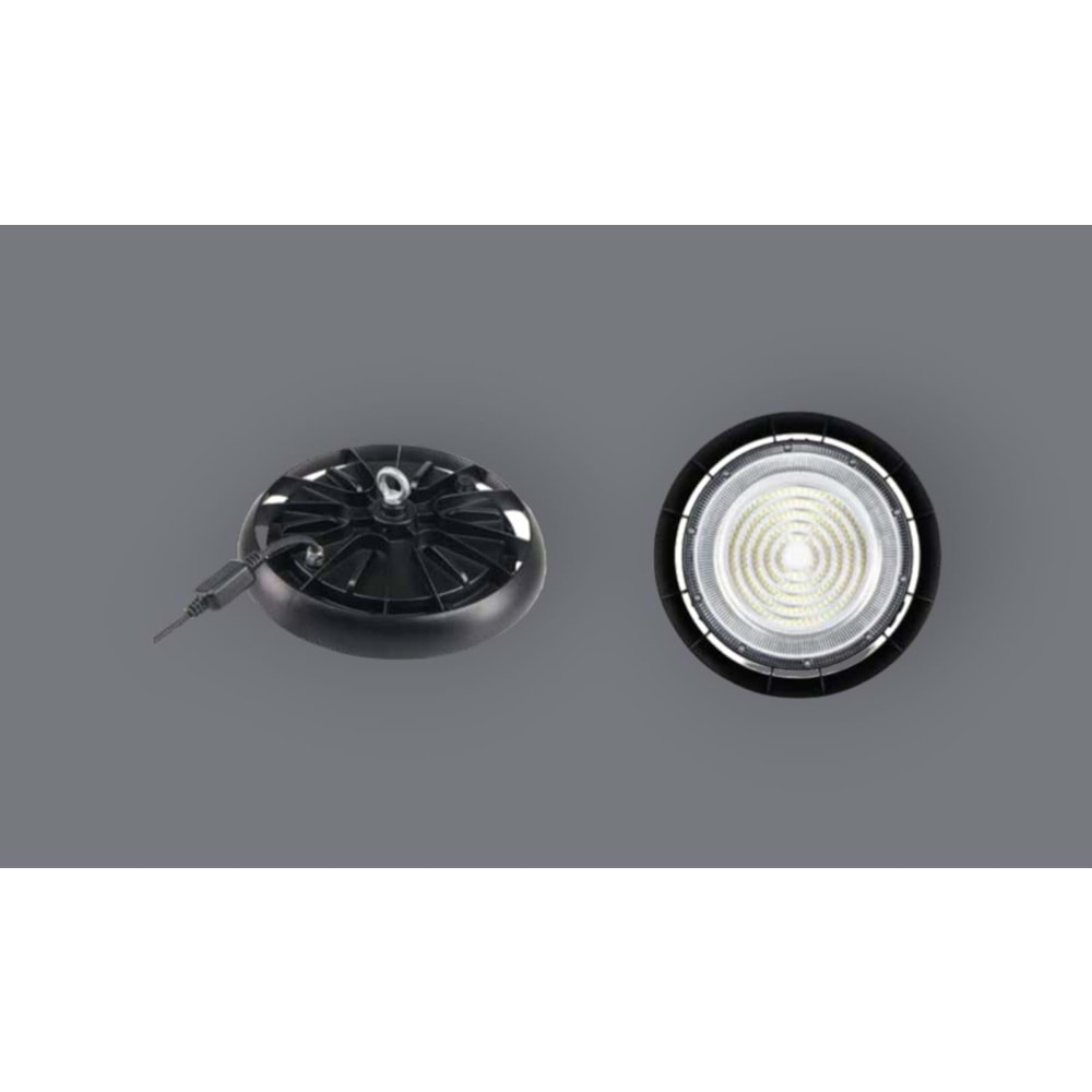 INOLED 7512-01 100W 6500K APEX ALUMINYUM GÖVDE UFO YÜKSEK TAVAN ARMATÜR