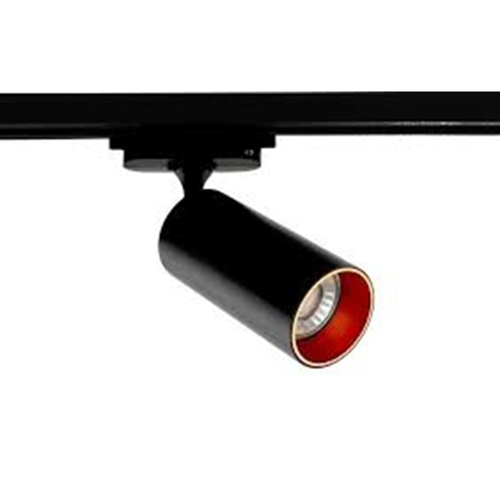 JUPİTER JR658 MONOFAZE SOKETLİ RAY SPOT SİYAH amp; ALTIN KASA ( AMPUL DAHİL DEĞİLDİR)