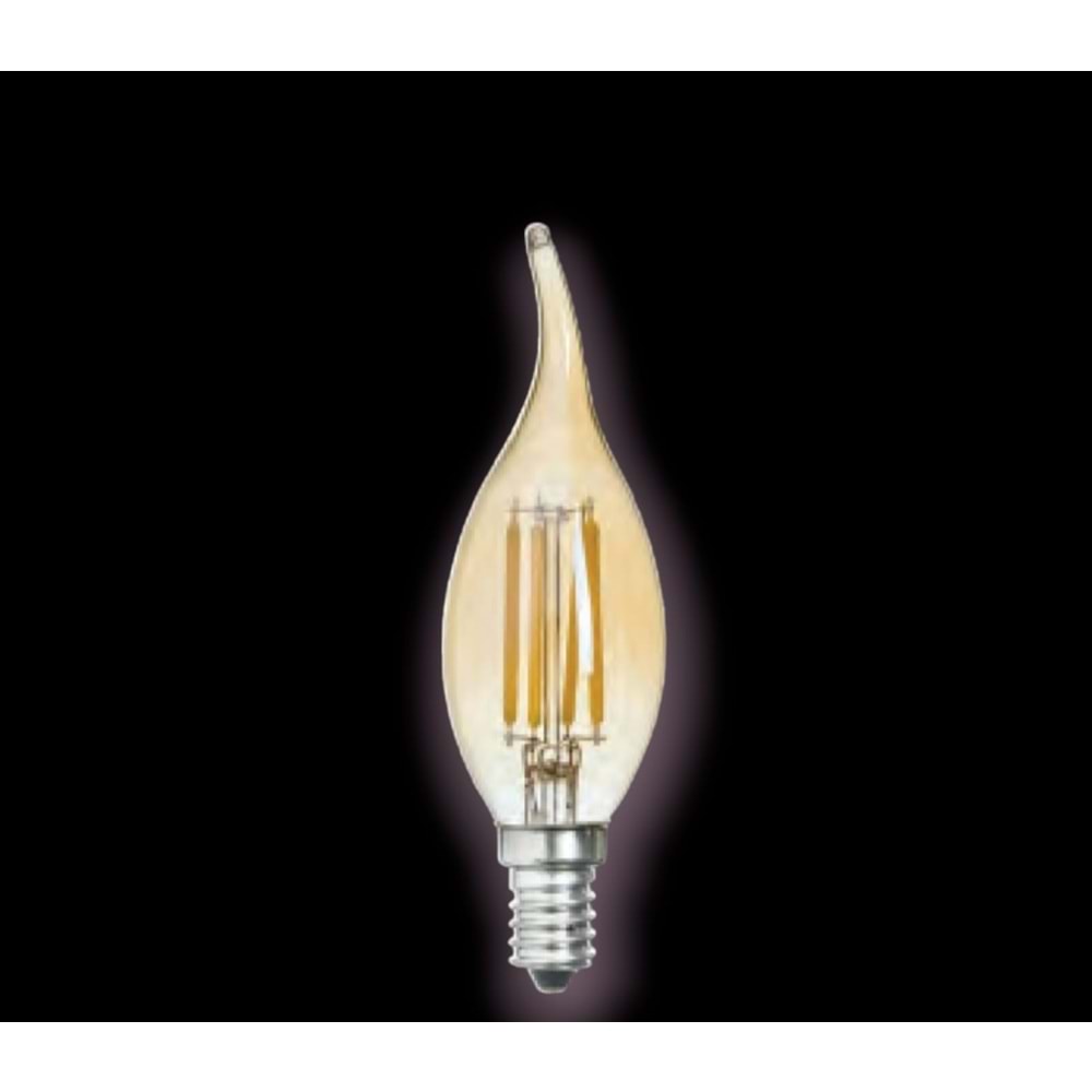 KENDAL KES600 4W 2700K E14 DUYLU LED FLAMANLI KIVRIK BUJİ AMPUL