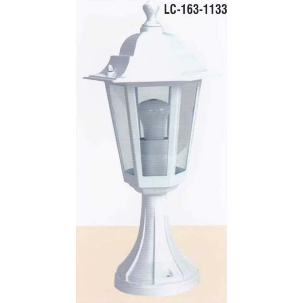LC-163-1133 BEYAZ ALUMINYUM E27 DUYLU DUVAR ÜSTÜ APLİK