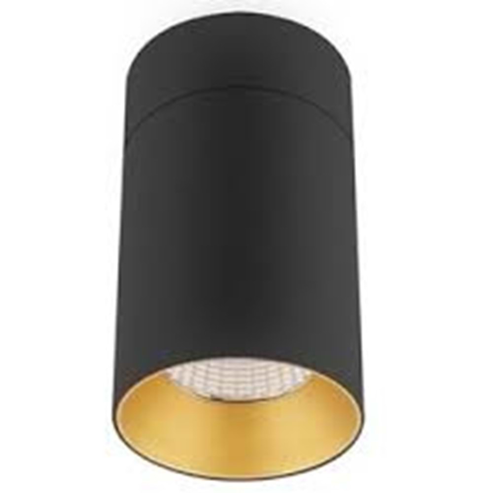 JUPİTER LC477 LED TAVAN ARMATÜRÜ 11W 3000K SİYAH amp; ALTIN