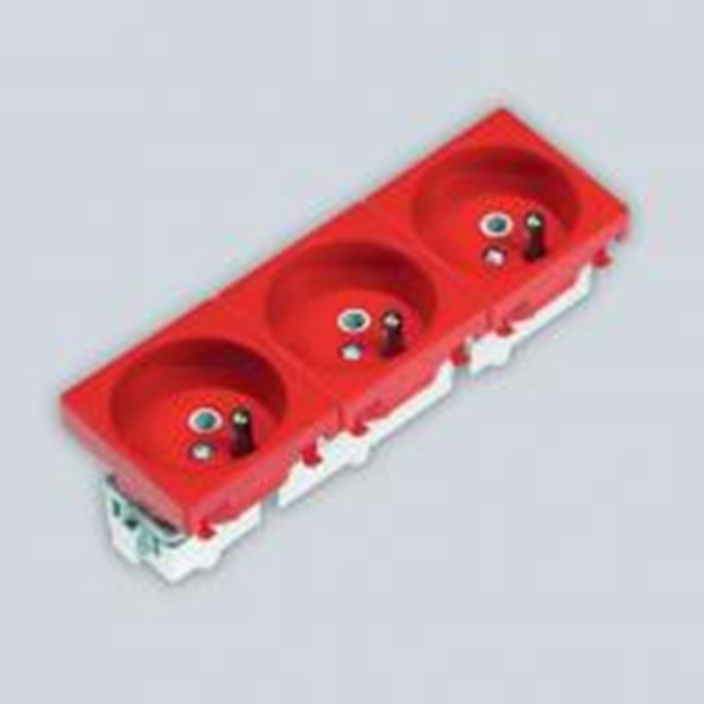NE-AD 2007-3 45X45 MM 3LÜ UPS PRİZ(45)
