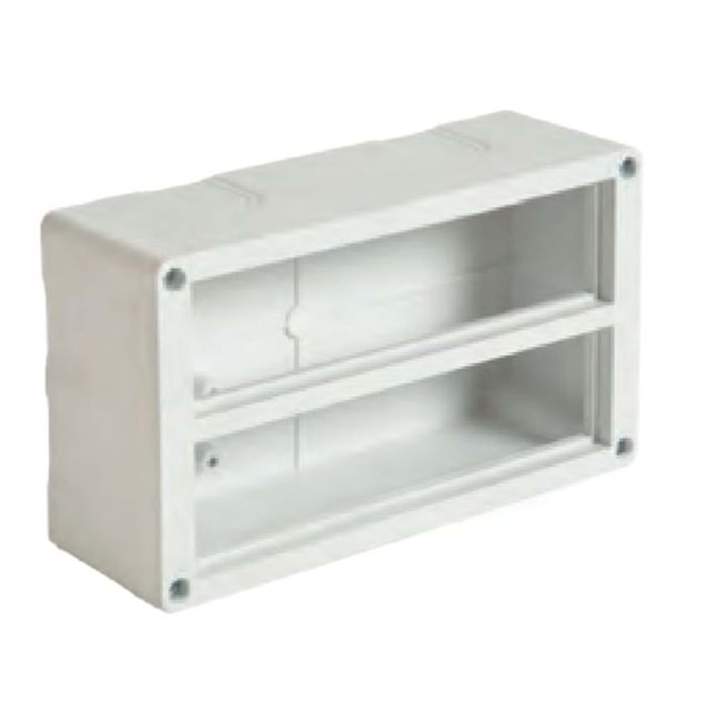 NE-AD 3158 16 MODÜL SIVA ÜSTÜ PRİZ KUTUSU (HALOGEN FREE)