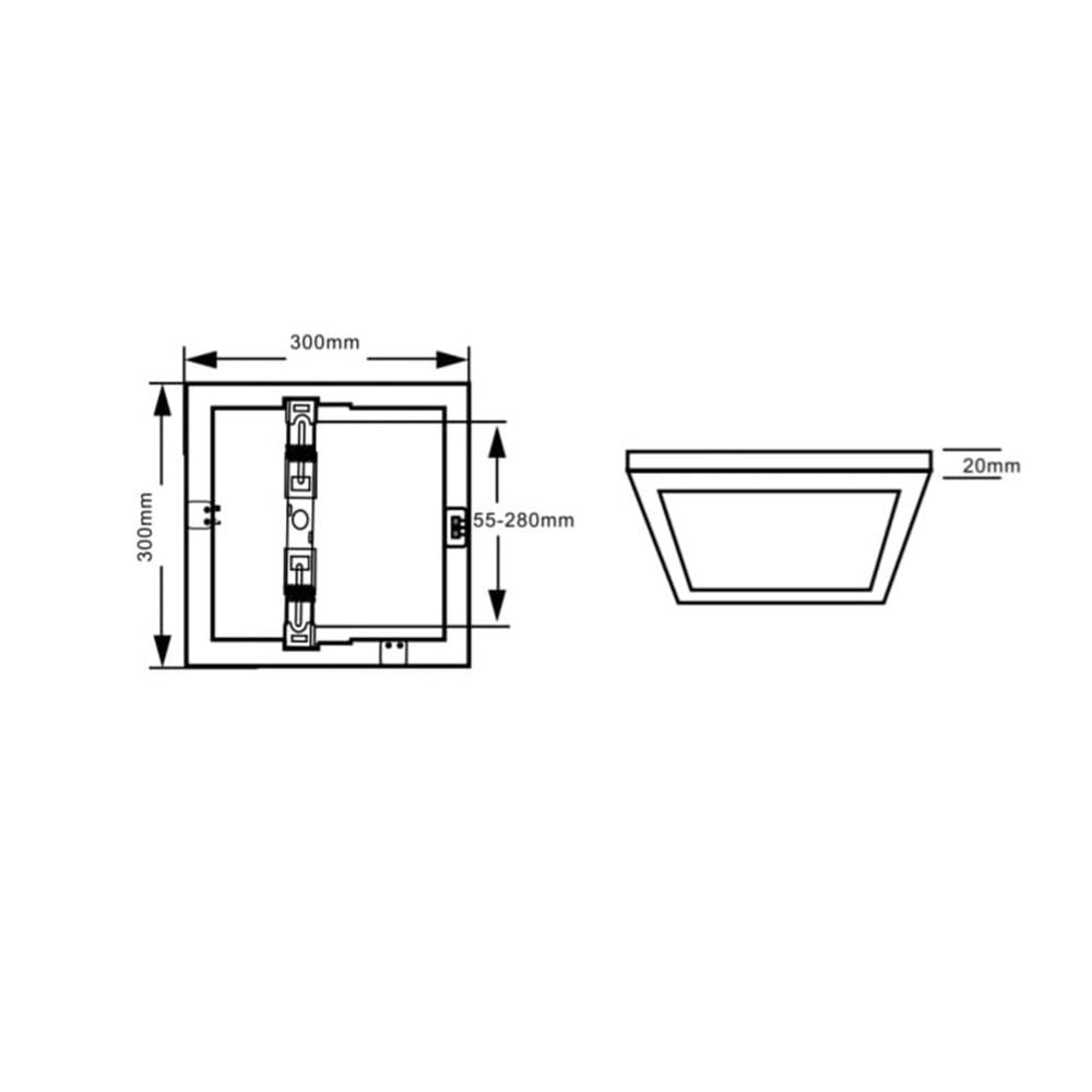 NO-VO KSPL024.33 RADAR SENSÖRLÜ SLIM LED PANEL 24W 4000K