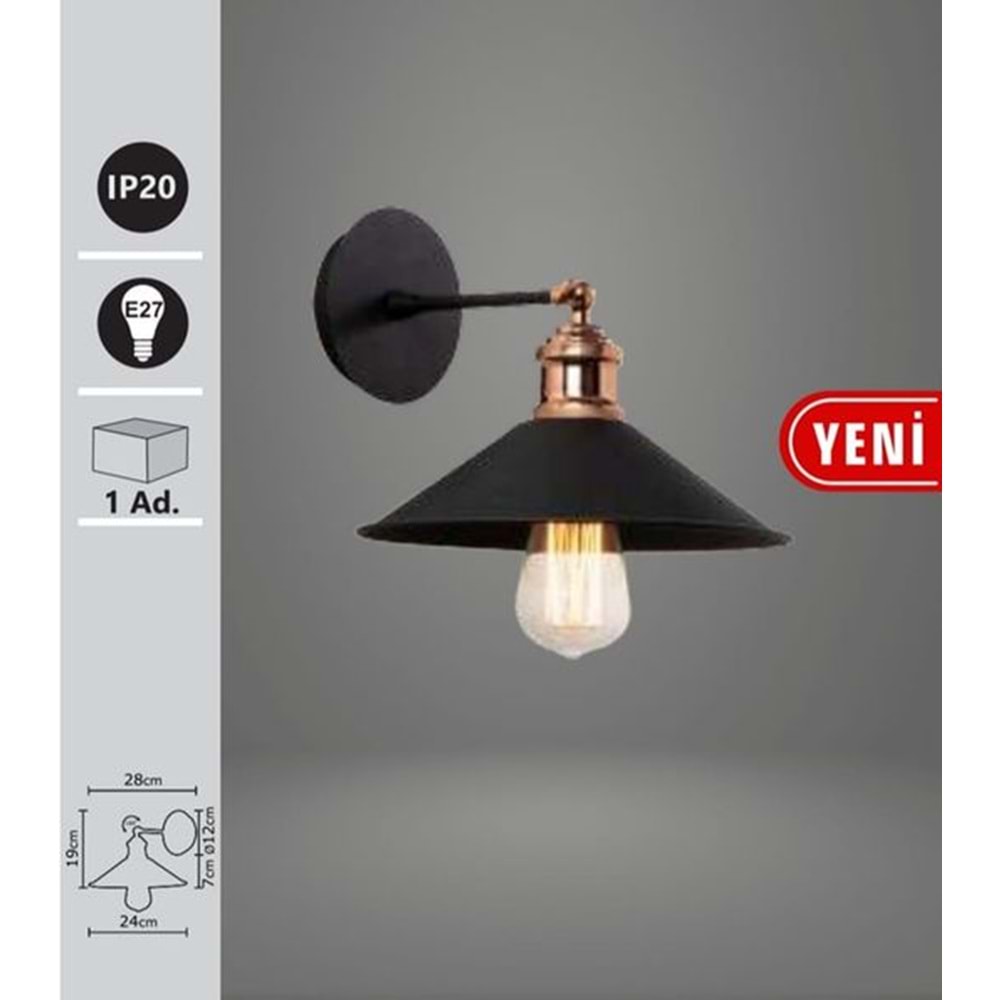 NOAS YL-N-663 SİYAH KASA DEKORATİF APLİK