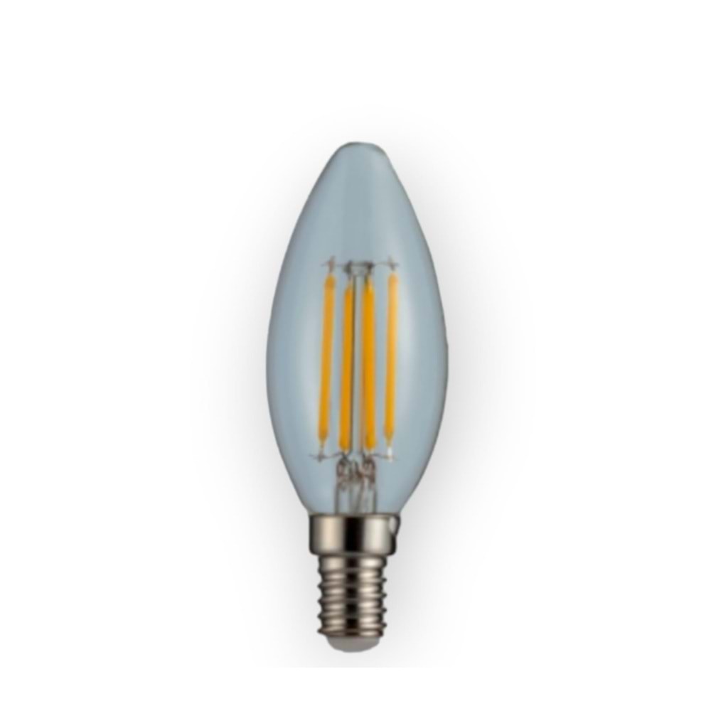 NOAS YL92-1112 4W 3000K ŞEFFAF CAM C35 RUSTİK AMPUL