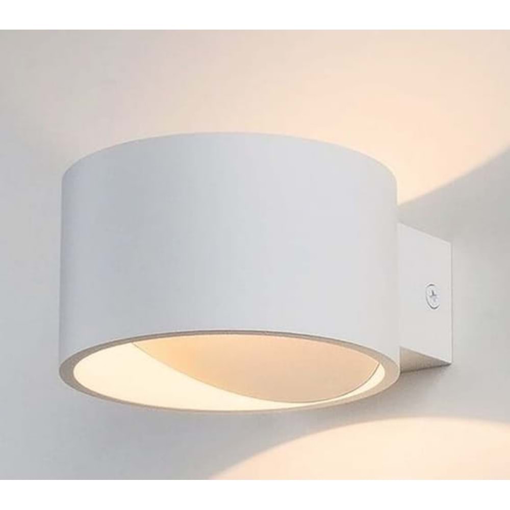 SİSAM 029-006-0008 8W 320LM BEYAZ RENK 4200K METAL DEKORATİF DUVAR AYDINLATMA