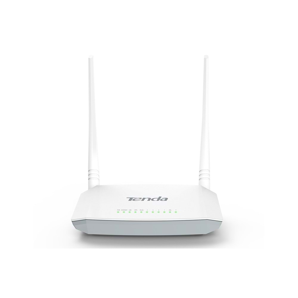 TENDA D301 300MBPS 4 PORTKABLOSUZ-ETHERNET-USB ADSL2+MODEM