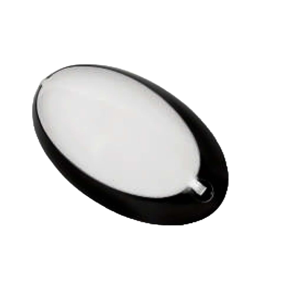 ZİTA CODE/212S SİYAH 12W 6500K OVAL ETANJ ARMATÜR