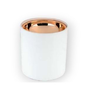 HELIOS HS 1610 YUVARLAK DEKORATİF KASA-ARYA BEYAZ KASA GOLD