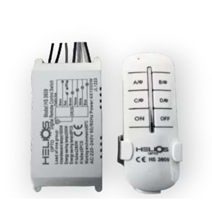 HELIOS HS 3609 4 KANALLI AVİZE KUMANDASI 4X1000W