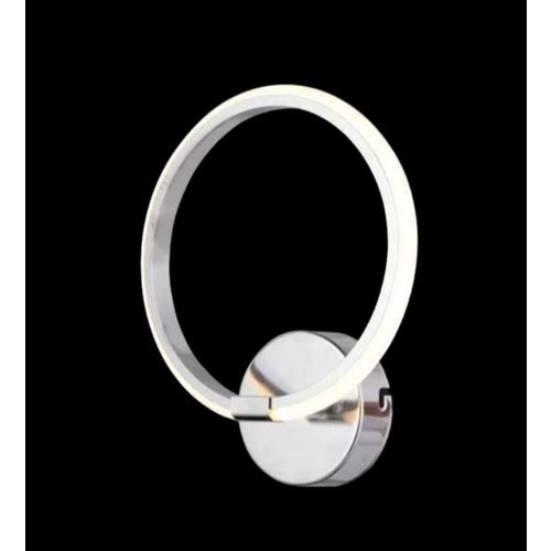ACR-AP-02-APLİK-CH KROM KASA 15W 3 RENKLİ DEKORATİF DUVAR APLİK