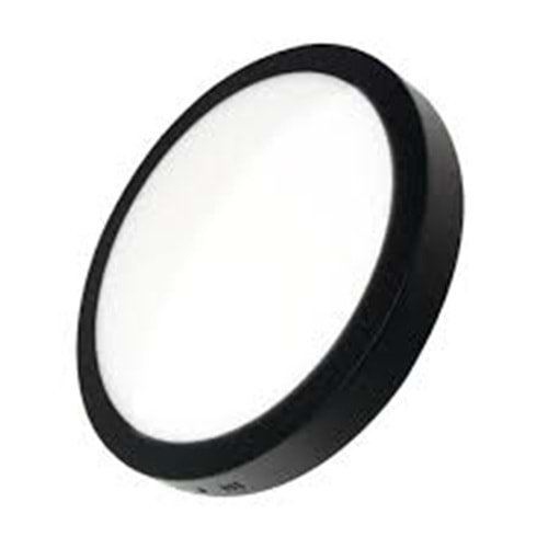 ACK 12W SİYAH 6500K SIVA ÜSTÜ YUVARLAK LED PANEL AP03-01231