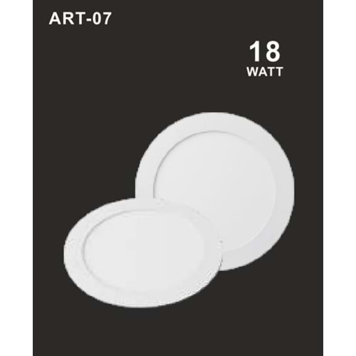 ART-07 18W SIVA ALTI LED PANEL 6500K