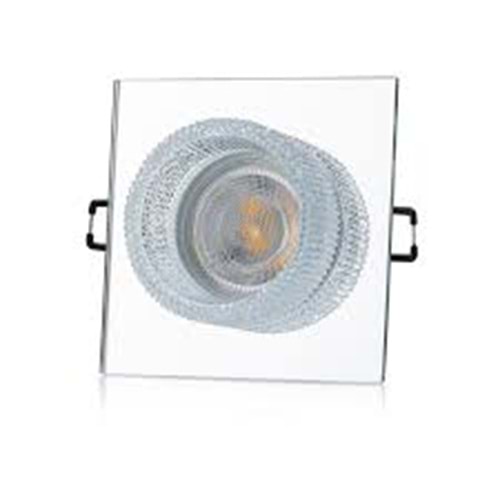 CATA LUPİN AYNALI DEKORATİF CAM SPOT KARE CT-6656