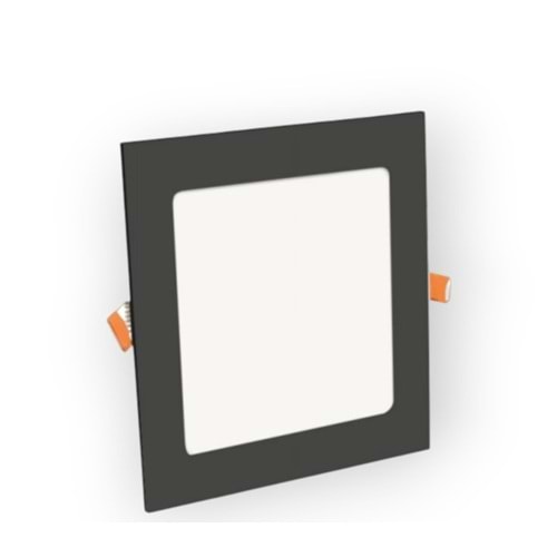 EDSON ED-0264 18W 6500K SIVA ALTI SİYAH KARE SLIM LED PANEL