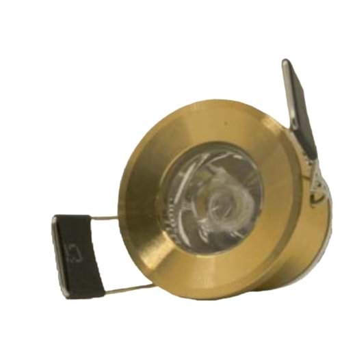 HELIOS HS 1205 1W GOLD KASA 3200K SIVA ALTI YUVARLAK SPOT