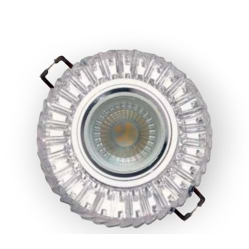 HELIOS HS 1848 4000K LEDLİ DEKORATİF CAM SPOT KASA