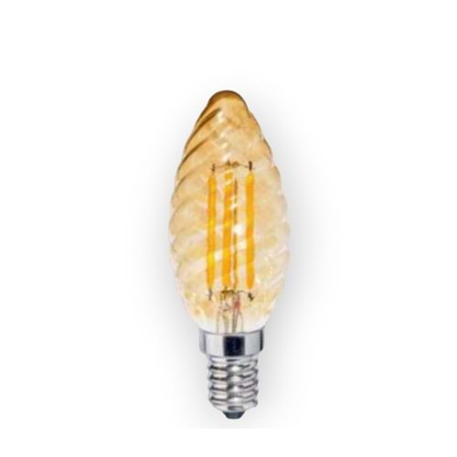 HELIOS HS 2056 4W 2700K RUSTİK AMPUL ÇİZGİLİ MUM