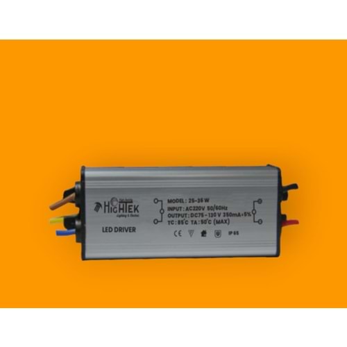 HİGHTEK HT 6014 IP65 METAL 25-36 WATT LED DRİVER