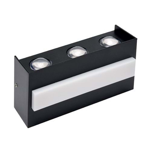 HOROZ 076-042-0012 TWIST-12 12W 4200K METAL SİYAH BAHÇE DUVAR AYDINLATMA