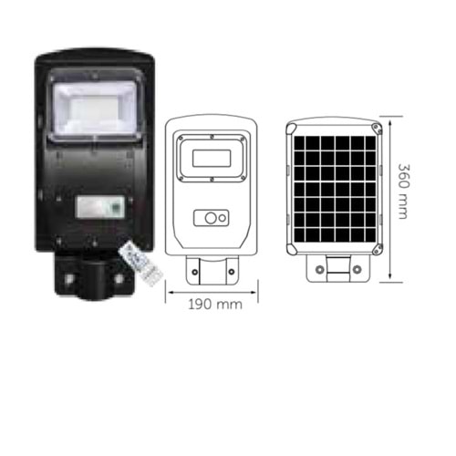 İNOLED 9350-01 30W 6500K SENSÖRLÜ LED SOKAK ARMATÜRÜ