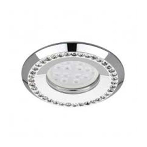 JUPİTER JH692 TAŞLI SABİT SPOT KROM SIVA ALTI ( AMPUL DAHİL DEĞİLDİR)