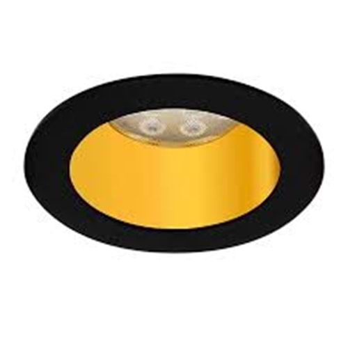 JUPİTER JH714 (JH713 S amp;A) SABİT SPOT SİYAH amp;ALTIN KASA SIVA ALTI ( AMPUL DAHİL DEĞİLDİR)