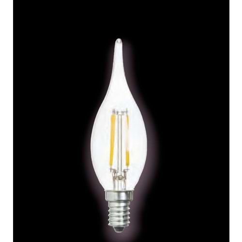 KENDAL KES498 4W 2700K E14 DUYLU LED FLAMANLI KIVRIK BUJİ AMPUL