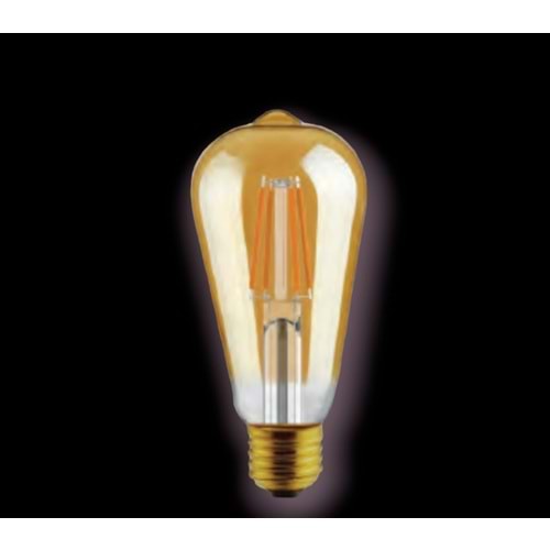 KENDAL KES605 6W 2700K E27 DUYLU LED FLAMANLI AMPUL(ST64)