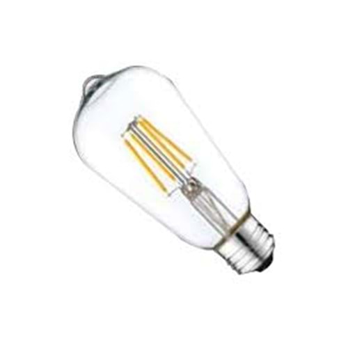 KES505 6W 660LM E27 DUY 2700K LED FLAMANLI AMPUL(ST64)