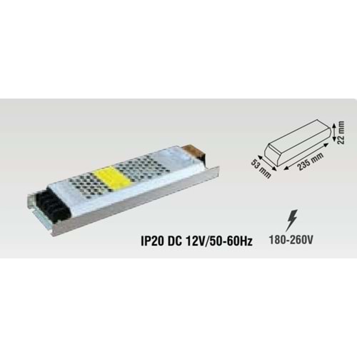 KLD004 150W 12,5A LED TRAFOSU ECO ULTRA SLIM