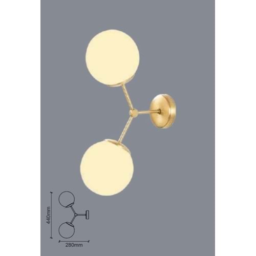 NOAS YL-6341 GOLD KASA DEKORATİF DUVAR AYDINLATMA