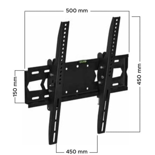 VT 65 SA AÇILI 27''-65'' LCD/LED TV KİLİTLİ DUVAR ASKI APARATI